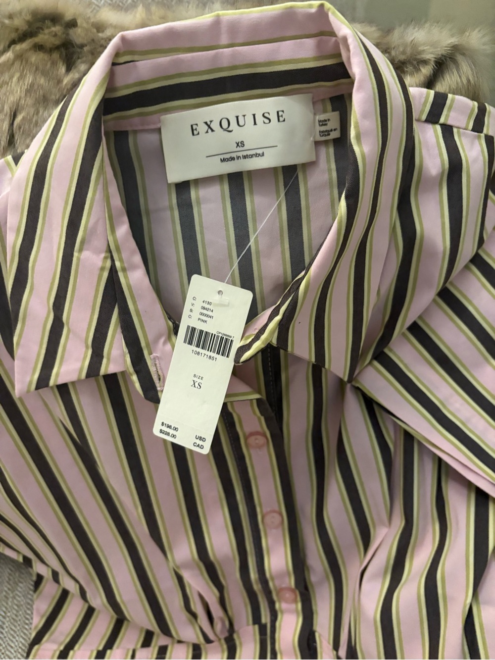 EXQUISE SHORT-SLEEVE RAINA SHIRT DRESS - Picture 5 of 14